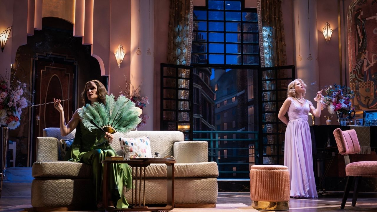 Rose Byrne and Kelli OHara smoking